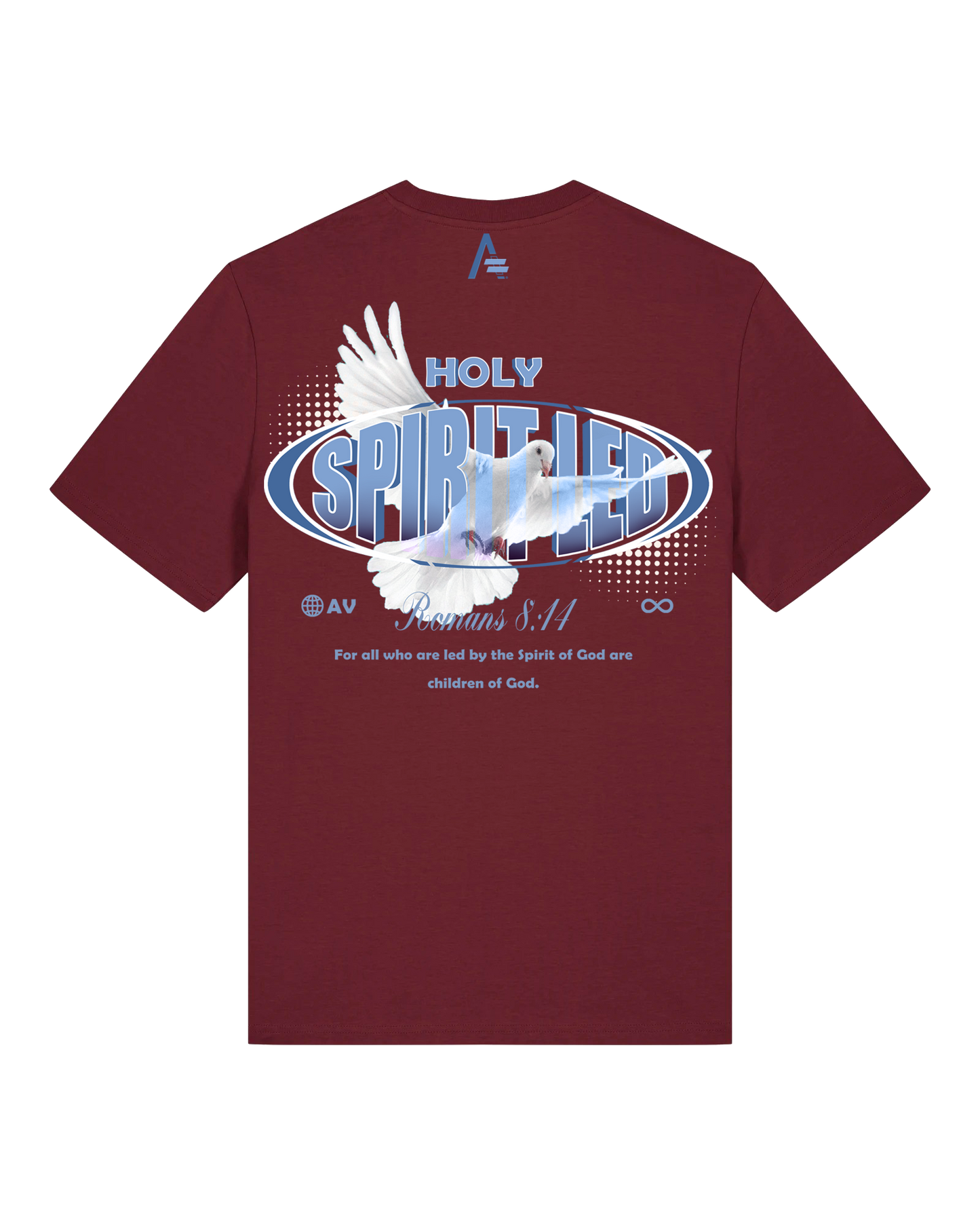 Spirit-Led Tee - Burgundy
