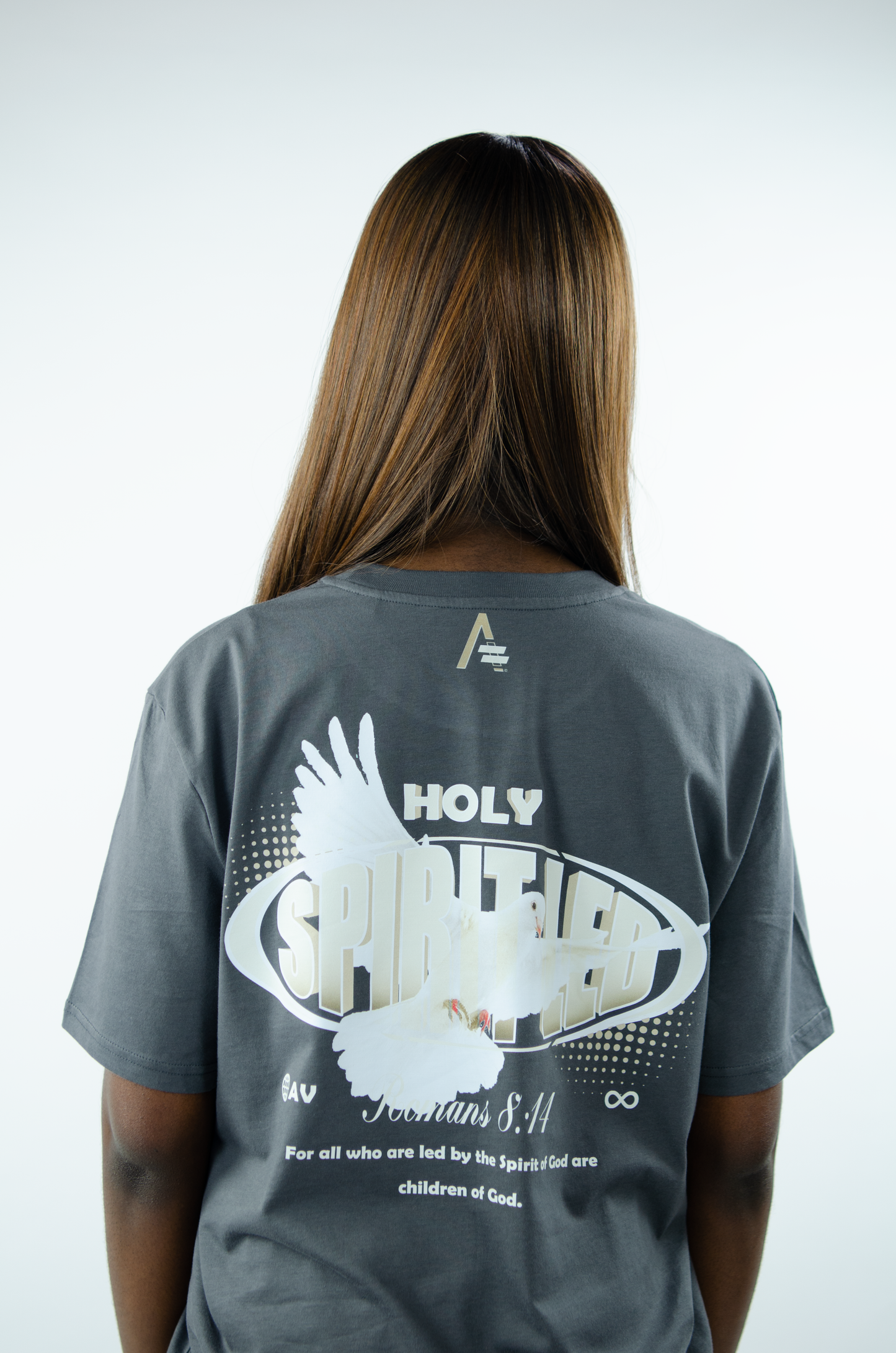 Spirit-Led Tee - Grey/Beige