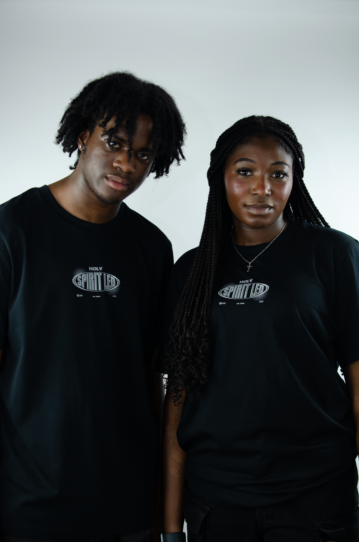 Spirit-Led Tee - Black/Chrome