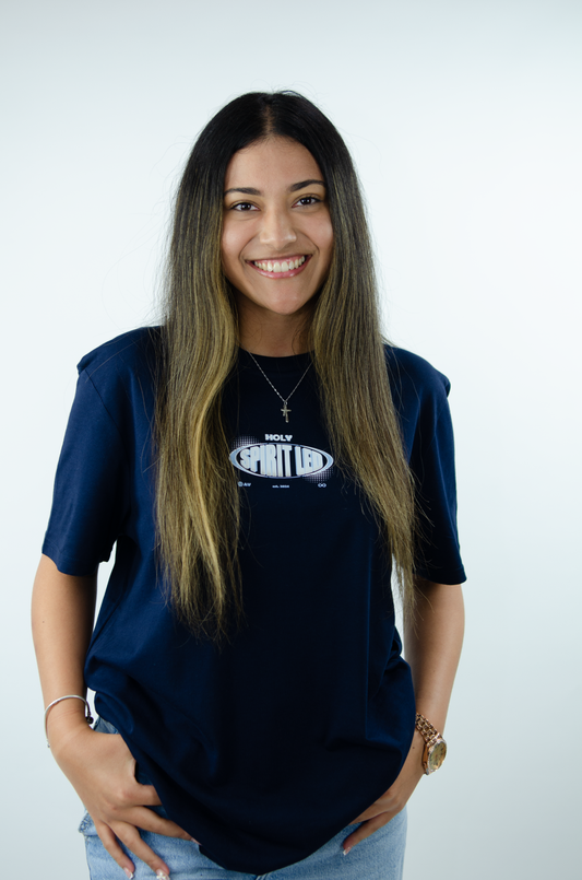 Spirit-Led Tee - French Navy