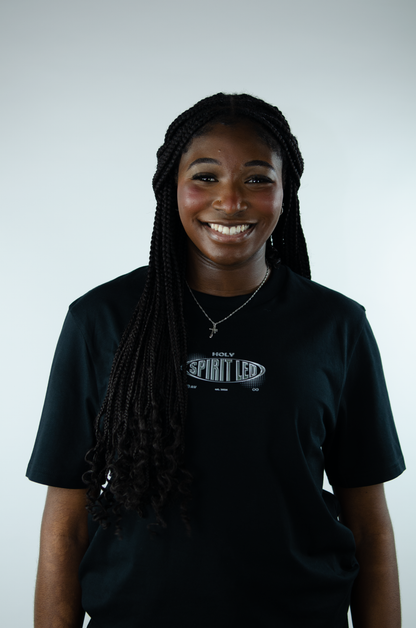 Spirit-Led Tee - Black/Chrome