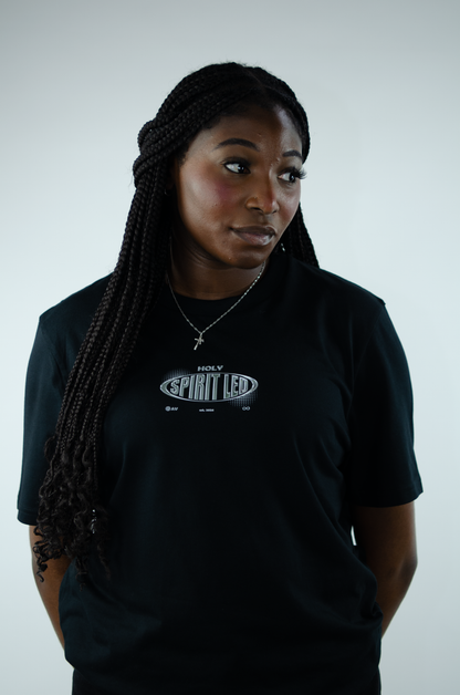 Spirit-Led Tee - Black/Chrome