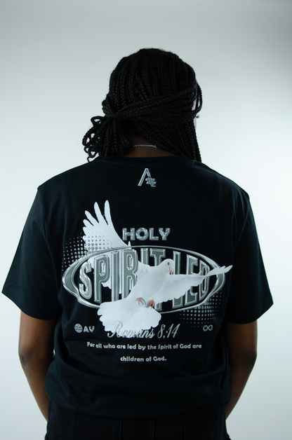 Spirit-Led Tee - Black/Chrome