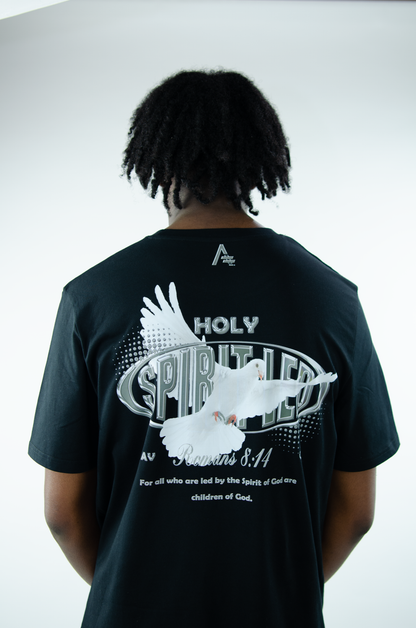 Spirit-Led Tee - Black/Chrome