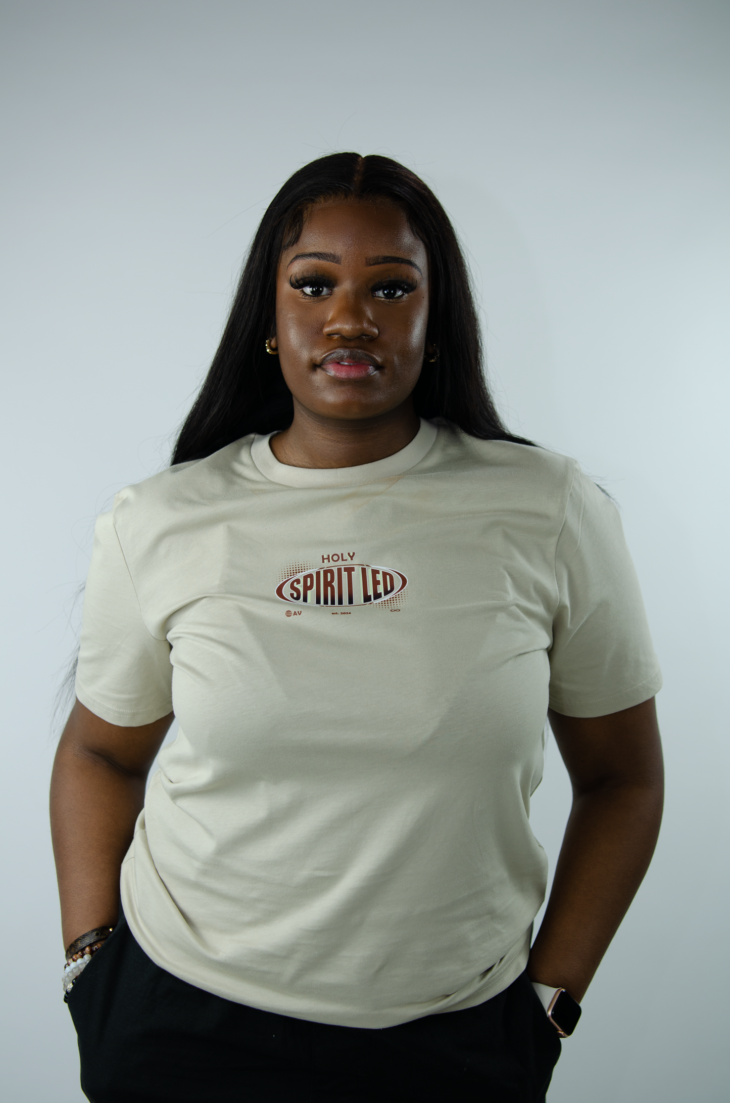 Spirit-Led Tee - Beige